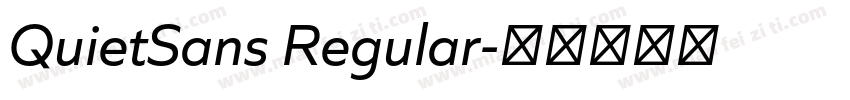 QuietSans Regular字体转换